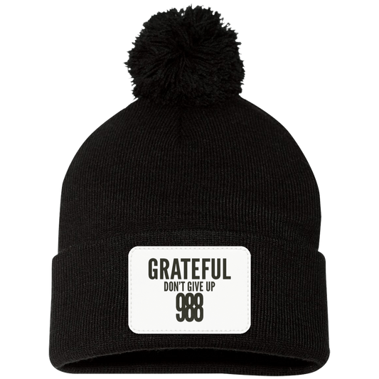 GRATEFUL POM POM BEANIE